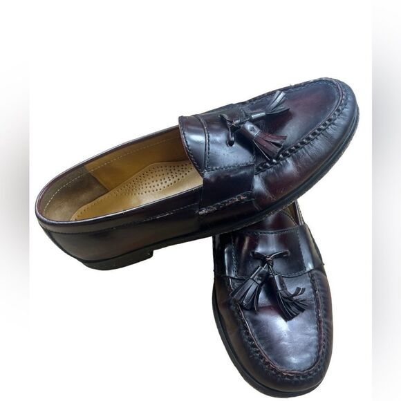 Cole HAAN pinch leather Tassel Loafers Men’s Size 10 style DO3507 X F11 - Picture 1 of 10